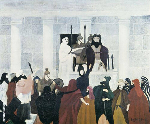 Christ Before Pilate 1941 by Horace Pippin | Oil Painting Reproduction
