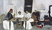 Domino Players 1943 By Horace Pippin