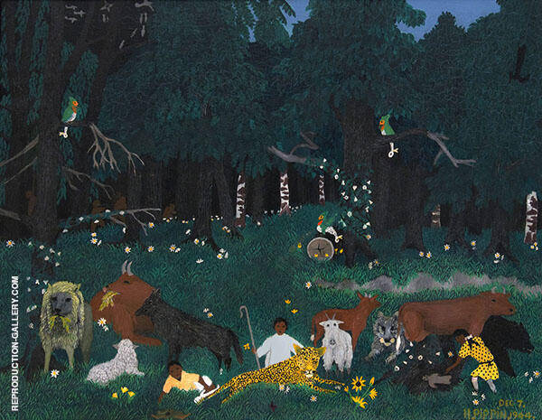 Holy Mountain II 1944 by Horace Pippin | Oil Painting Reproduction