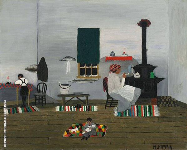 Interior 1944 by Horace Pippin | Oil Painting Reproduction