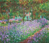 The Artist's Garden Giverny 1900 By Claude Monet