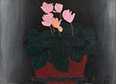 Pink Flowers 1941 By Horace Pippin