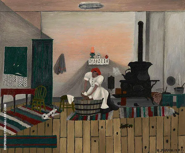 Saturday Night Bath 1945 By Horace Pippin