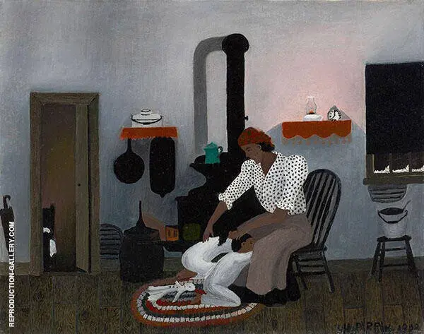 Saying Prayers 1943 By Horace Pippin