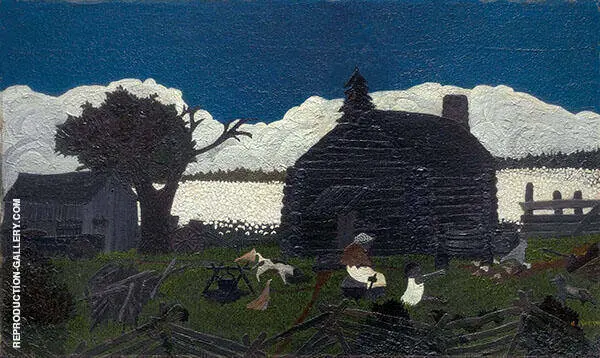 Cabin in The Cotton 1930 By Horace Pippin