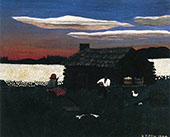 Cabin in The Cotton III By Horace Pippin