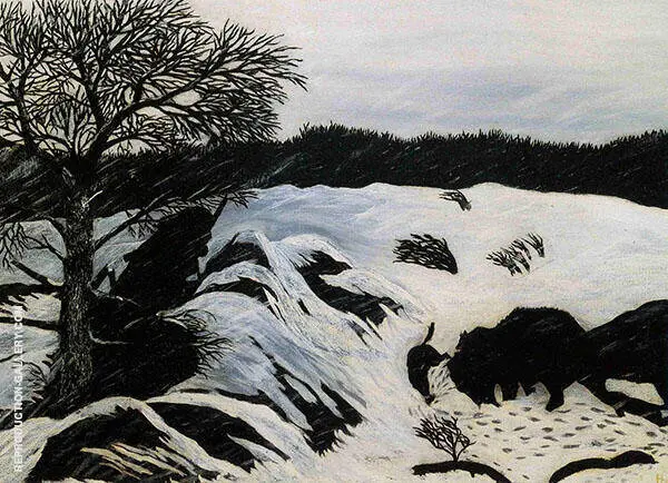 The Buffalo Hunt 1933 By Horace Pippin