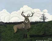 The Elk 1945 By Horace Pippin