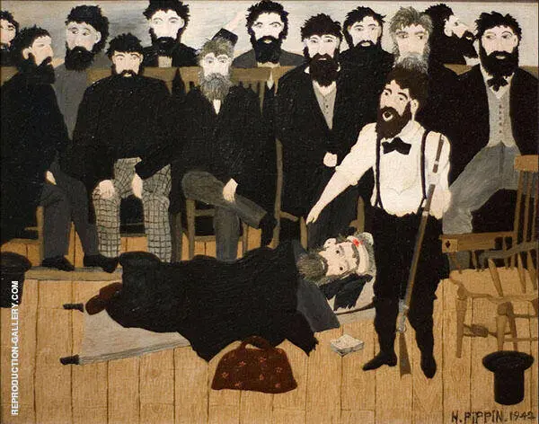 The Trial of John Brown 1942 By Horace Pippin