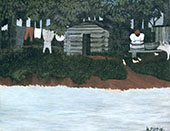 The Wash 1940 By Horace Pippin