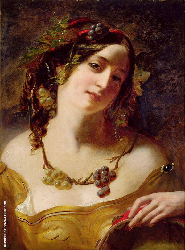 A Bacchante by William Etty | Oil Painting Reproduction