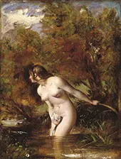 Musidora The Bather At The Doubtful Breeze Alarmed 1843 By William Etty