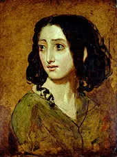 Portrait of Mlle Rachel c1841 By William Etty