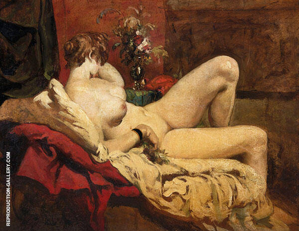 Reclining Nude by William Etty | Oil Painting Reproduction