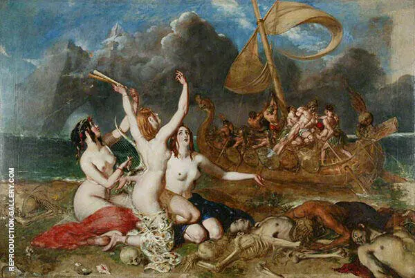 The Sirens and Ulysses 1837 By William Etty