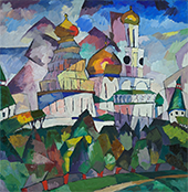 Churches New Jerusalem 1917 By Aristarkh Vasilyevich Lentulov