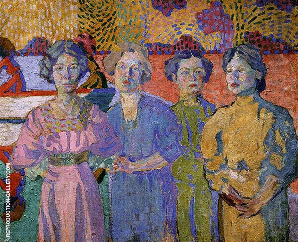 Portrait of Four 1906 By Aristarkh Vasilyevich Lentulov