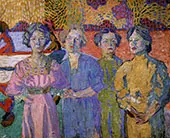 Portrait of Four 1906 By Aristarkh Vasilyevich Lentulov