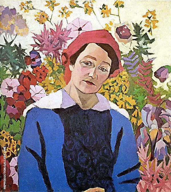 Portrait of M P Lentulova By Aristarkh Vasilyevich Lentulov