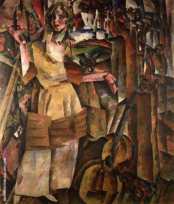 Portrait of The Actress A S Khokhlova 1919 By Aristarkh Vasilyevich Lentulov