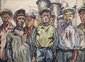 Workers of The Kerch Factory 1930 By Aristarkh Vasilyevich Lentulov