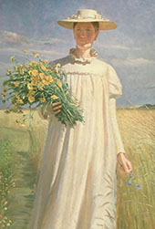 Anna Ancher Returning from Flower Picking 1902 By Michael Peter Ancher