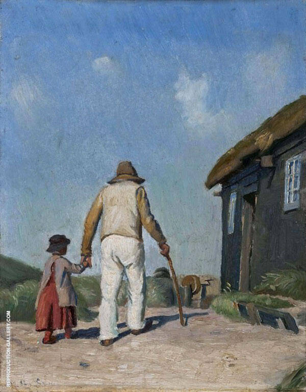Blind Christian Study by Michael Peter Ancher | Oil Painting Reproduction