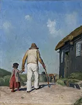 Blind Christian Study By Michael Peter Ancher