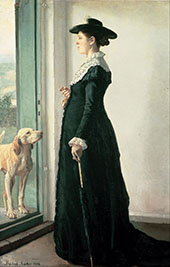 Portrait of my Wife The Painter Anna Ancher By Michael Peter Ancher