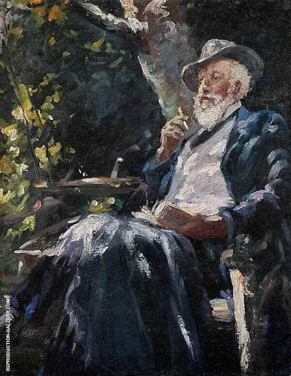 Portrait of The Danish Painter and Poet Holger Drachmann By Michael Peter Ancher