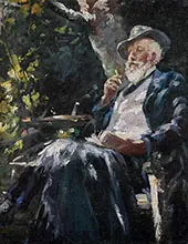 Portrait of The Danish Painter and Poet Holger Drachmann By Michael Peter Ancher