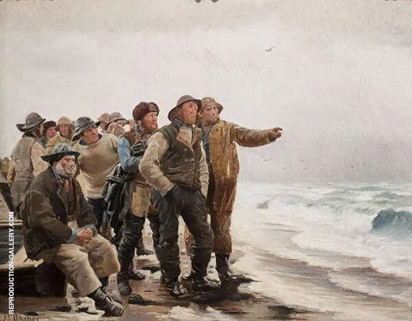 Will He Round The Point By Michael Peter Ancher