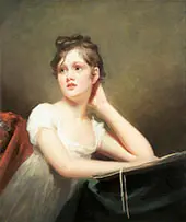 Girl Sketching By Sir Henry Raeburn