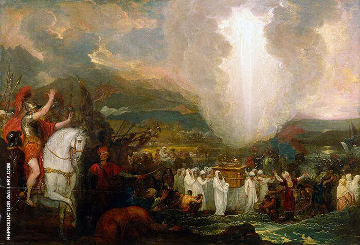 Joshua Passing the River Jordan with the Ark of the Covenant 1800 By Benjamin West