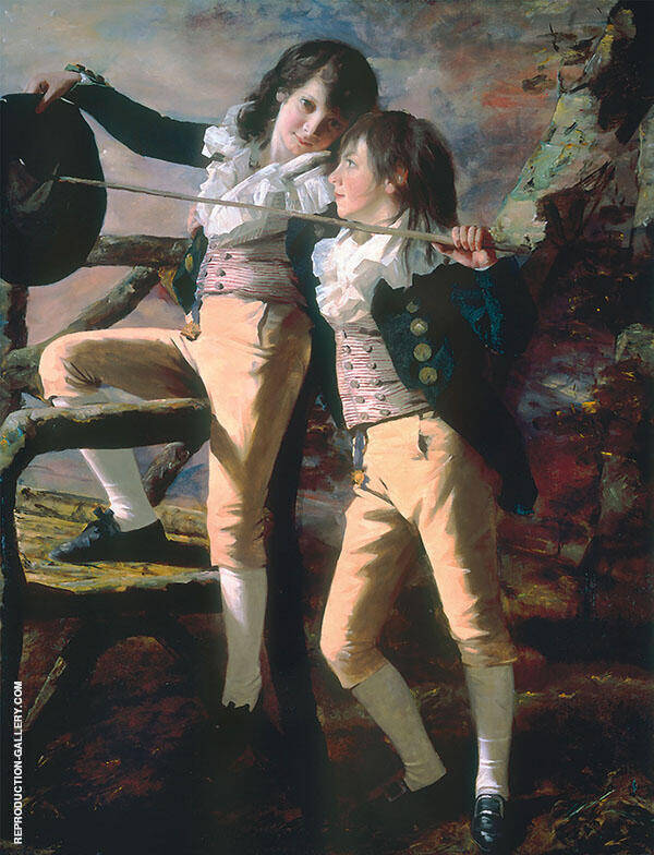 Portrait of James and John Lee Allen 1790 | Oil Painting Reproduction