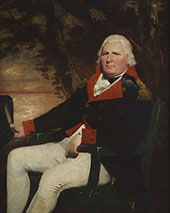 Three Quarter Seated Portrait of an Officer of The Madras Artillery By Sir Henry Raeburn