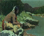 Moonlight on The Hondo 1928 By E. Irving Couse