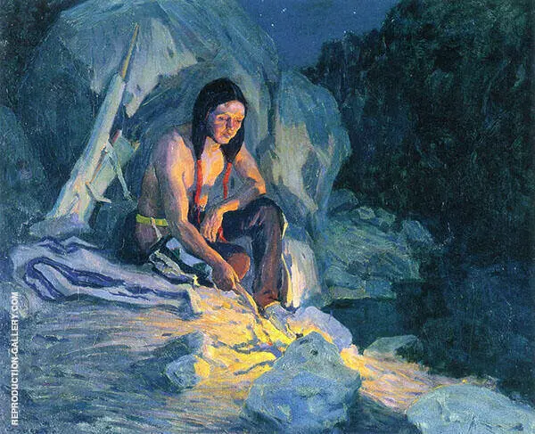 The Camping Place c1923 By E. Irving Couse