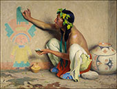 The Kachina Painter 1917 By E. Irving Couse