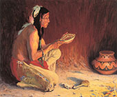 The Sacred Rain Bowl 1921 By E. Irving Couse