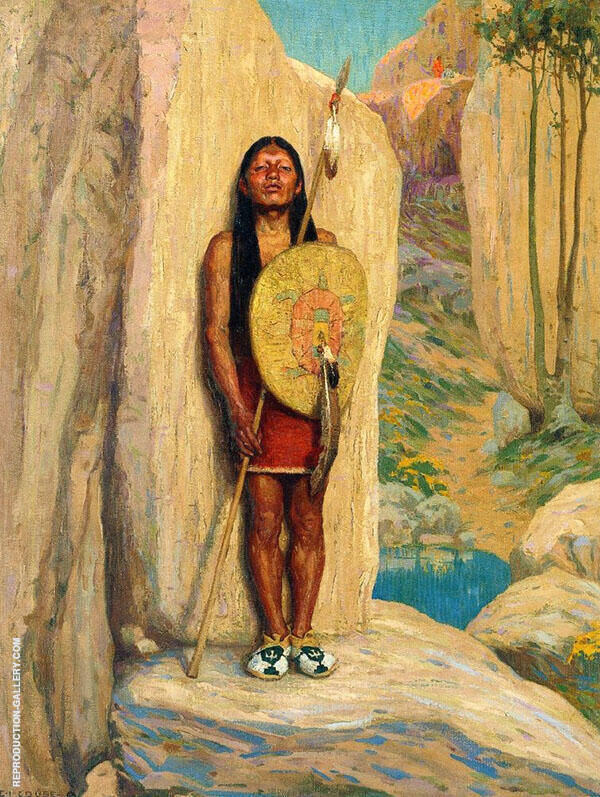 The Sentinel by E. Irving Couse | Oil Painting Reproduction