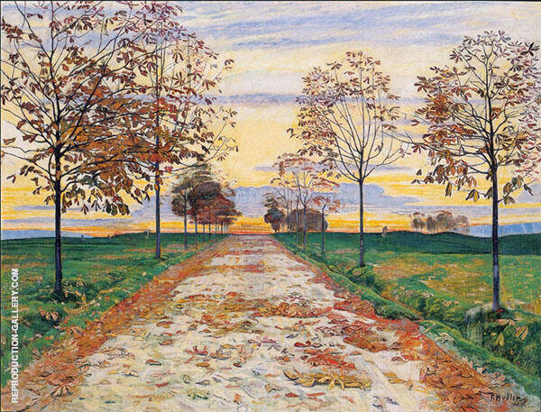 Autumn Evening 1892 by Ferdinand Hodler | Oil Painting Reproduction