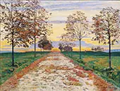 Autumn Evening 1892 By Ferdinand Hodler