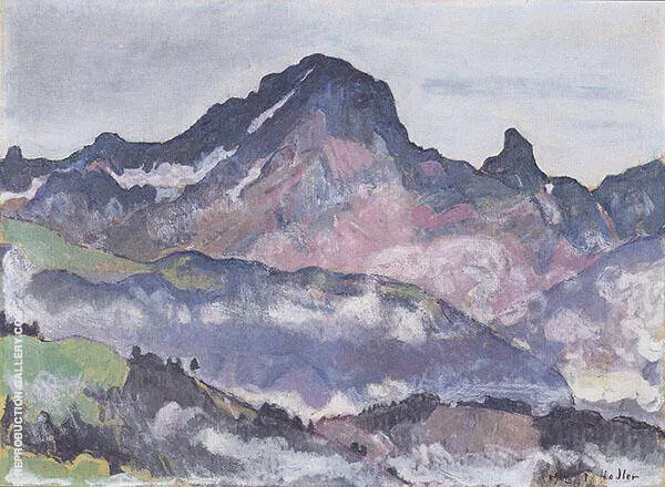 Le Grand Muveran 1912 By Ferdinand Hodler