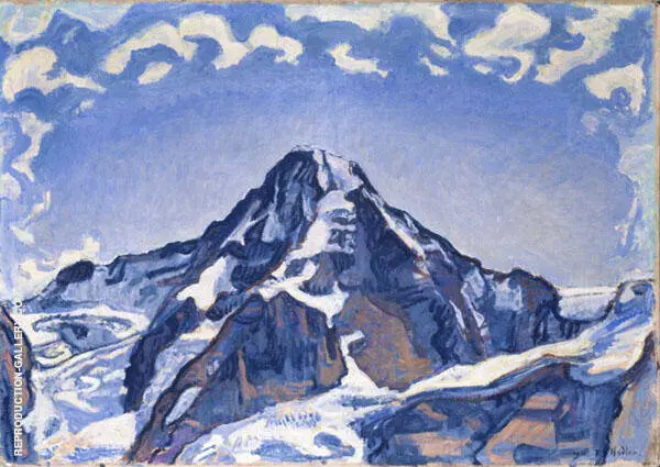 Le Monch in The Clouds 1911 By Ferdinand Hodler