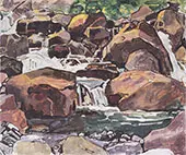 Montain Stream near Champery 1916 By Ferdinand Hodler