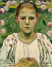 Portrait of Baronin Maria von Bach By Ferdinand Hodler