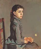 Portrait of Louise Delphine Duchosal 1885 By Ferdinand Hodler