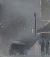 Taxi Rank 1931 By Clarice Beckett