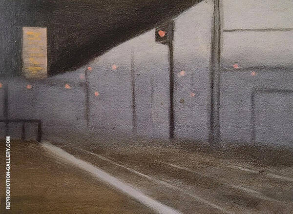 Princes Bridge Station c1928 | Oil Painting Reproduction